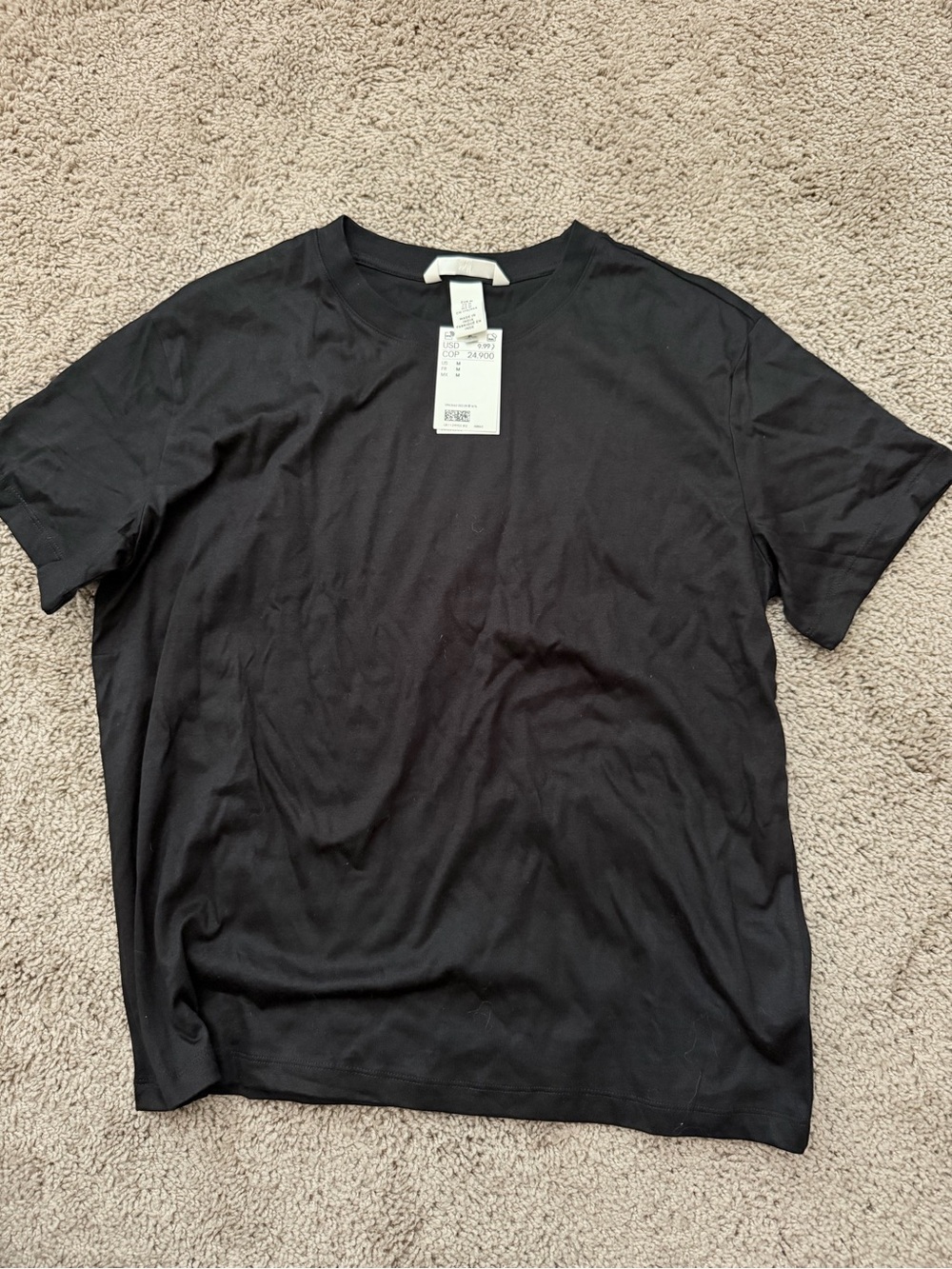 Women’s Black Crew Neck T-Shirt